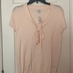 Short sleeve lightweight sweater